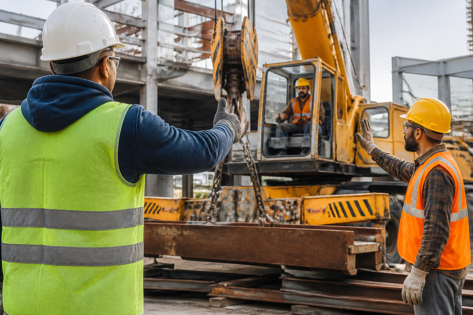 Crane Rigging Communication Language Barrier Construction